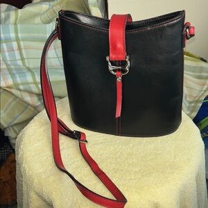 Stylish Black‎ and Red Women's Bag